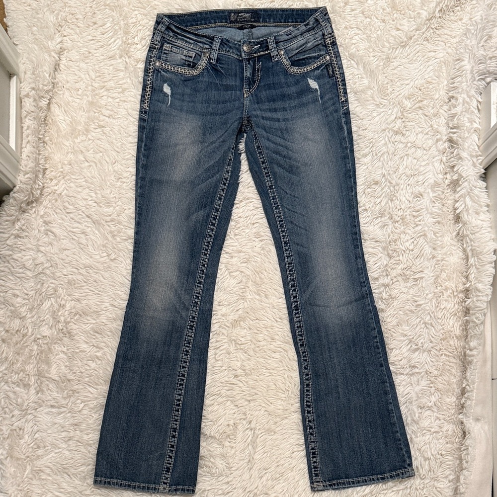 Silver Women's Blue Jeans